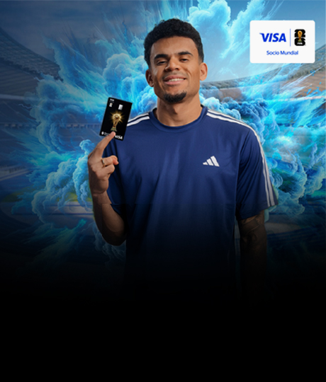 Solicita y usa tu tarjeta de crédito Visa Banco de Occidente y participa por un viaje para 2 personas a Múnich y una experiencia exclusiva junto a Lucho Díaz.