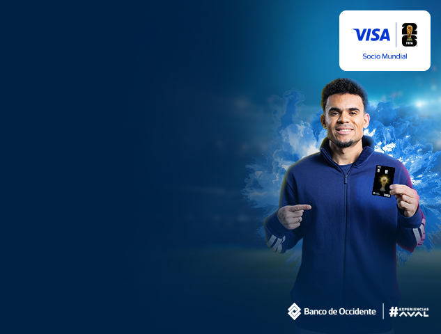Solicita tu tarjeta de crédito Visa del Banco de Occidente y accede a premios exclusivos para disfrutar la Copa Mundial FIFA 2026.