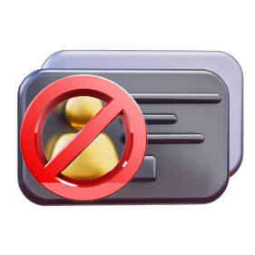 Icono persona bloqueada