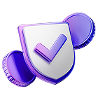 icono seguro purple