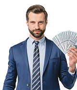 imagen hombre con dinero