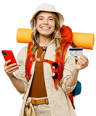 imagen mujer viajera mobile