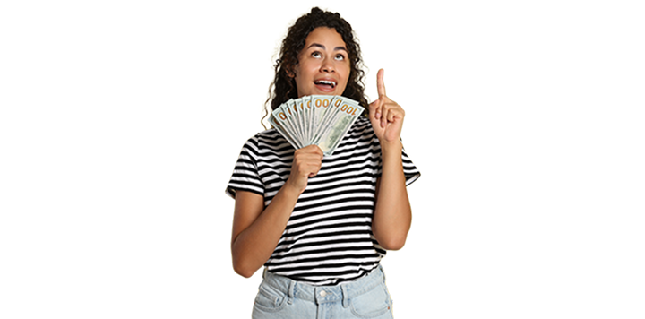 Mujer con dinero