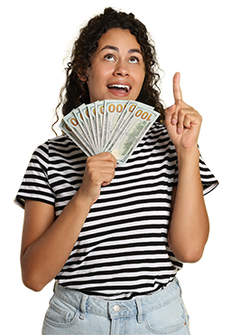 Mujer con dinero