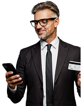 Hombre tarjeta de credito