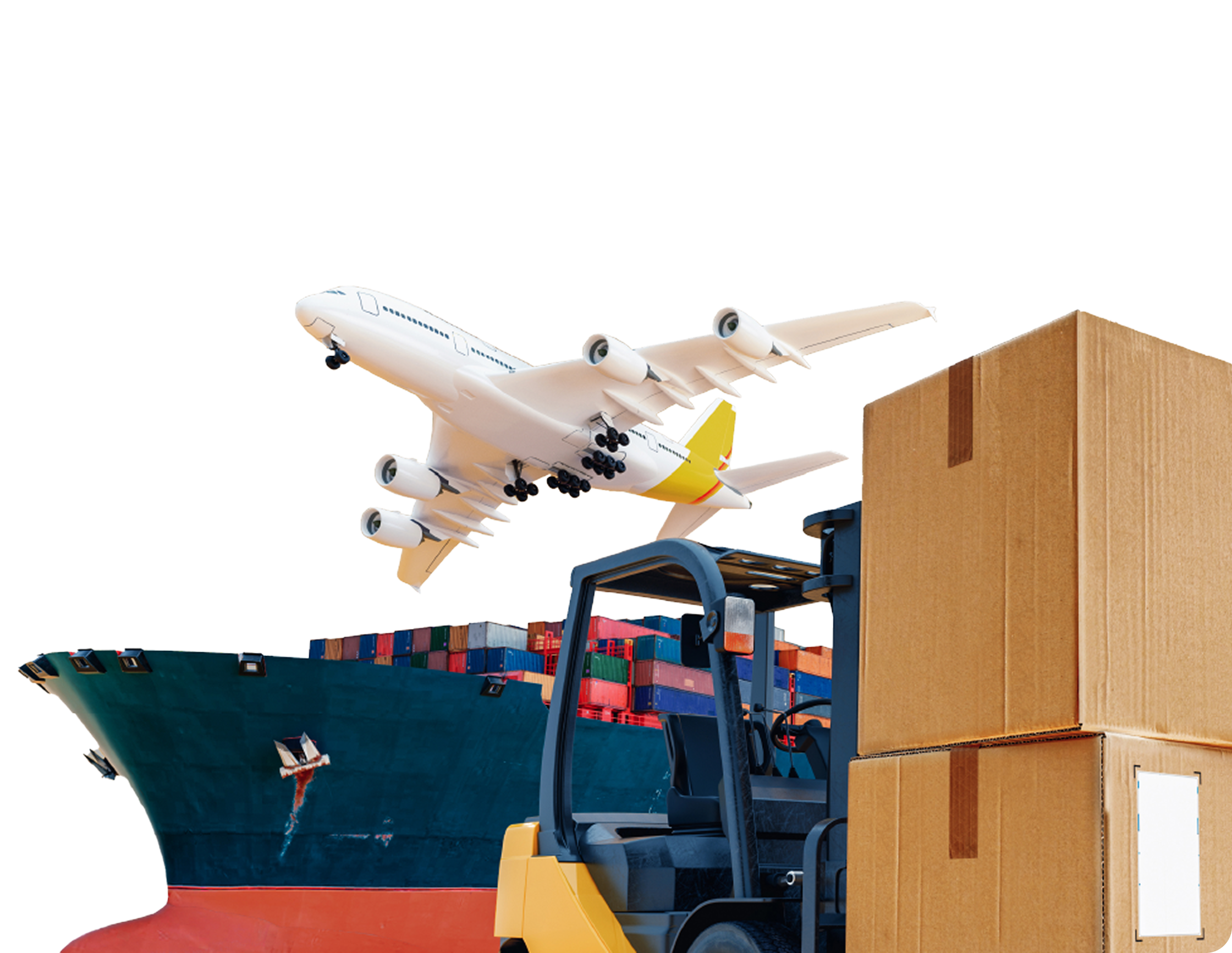 Avion, crucero de carga, paquetes