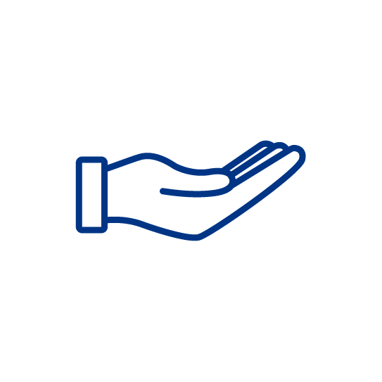 Icono de mano