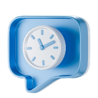 Mensaje y reloj