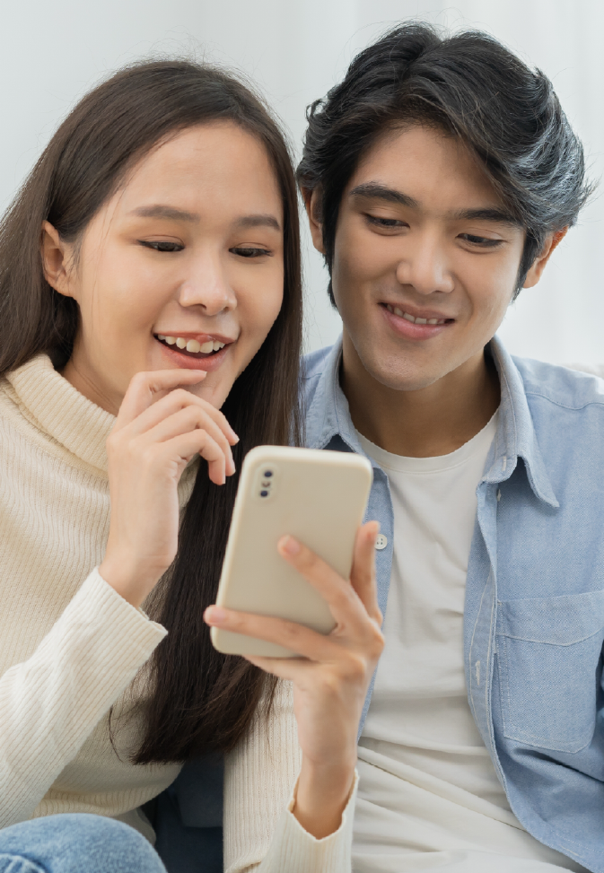 Pareja feliz