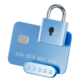 Candado de seguridad tarjeta credito